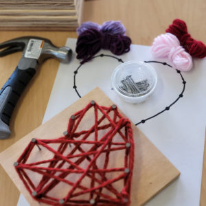 heart string art kit