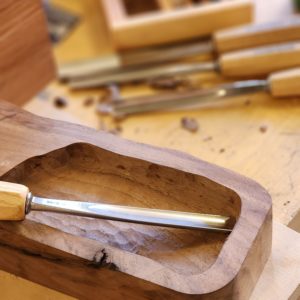 Carving Tools and walnut wood