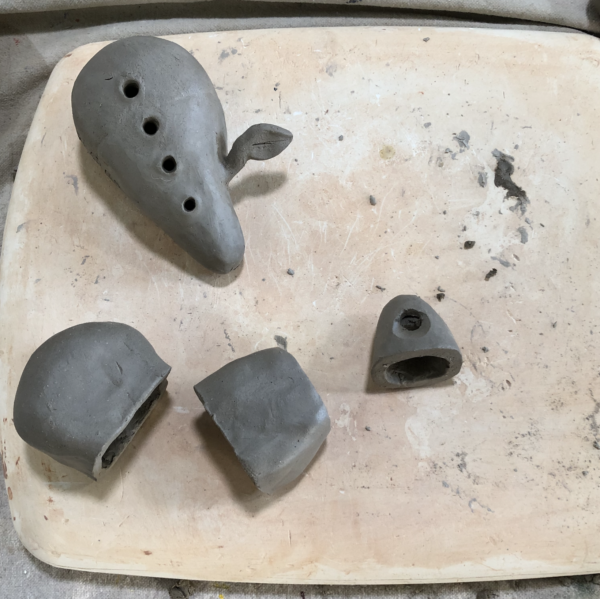 Creating Ocarinas from clay