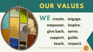 list of values for arts nonprofit san diego craft collective