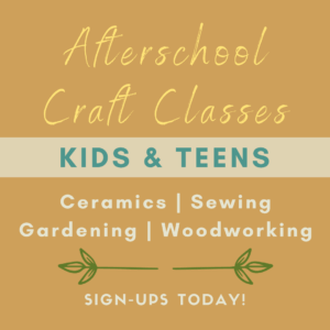 Sign up for our Afterschool Afternoon Craft Classes for Kids & Teens at San Diego Craft Collective