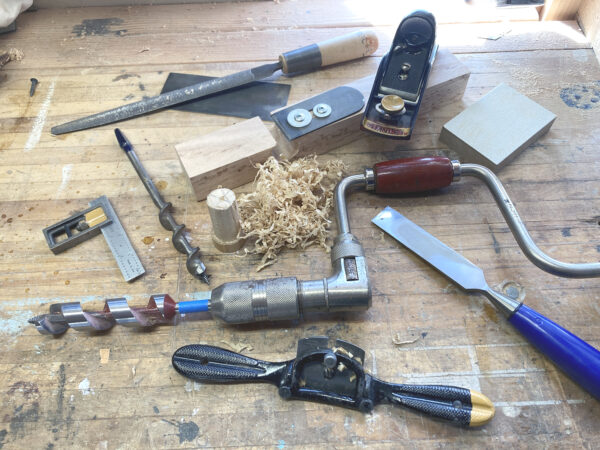 handtools in the woodshop