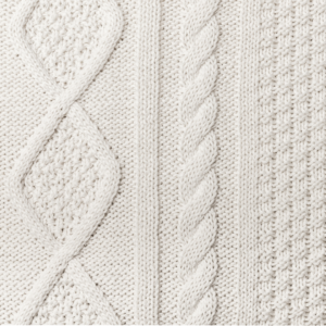 white knit fabric close-up