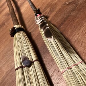 handmade long cobweb brooms