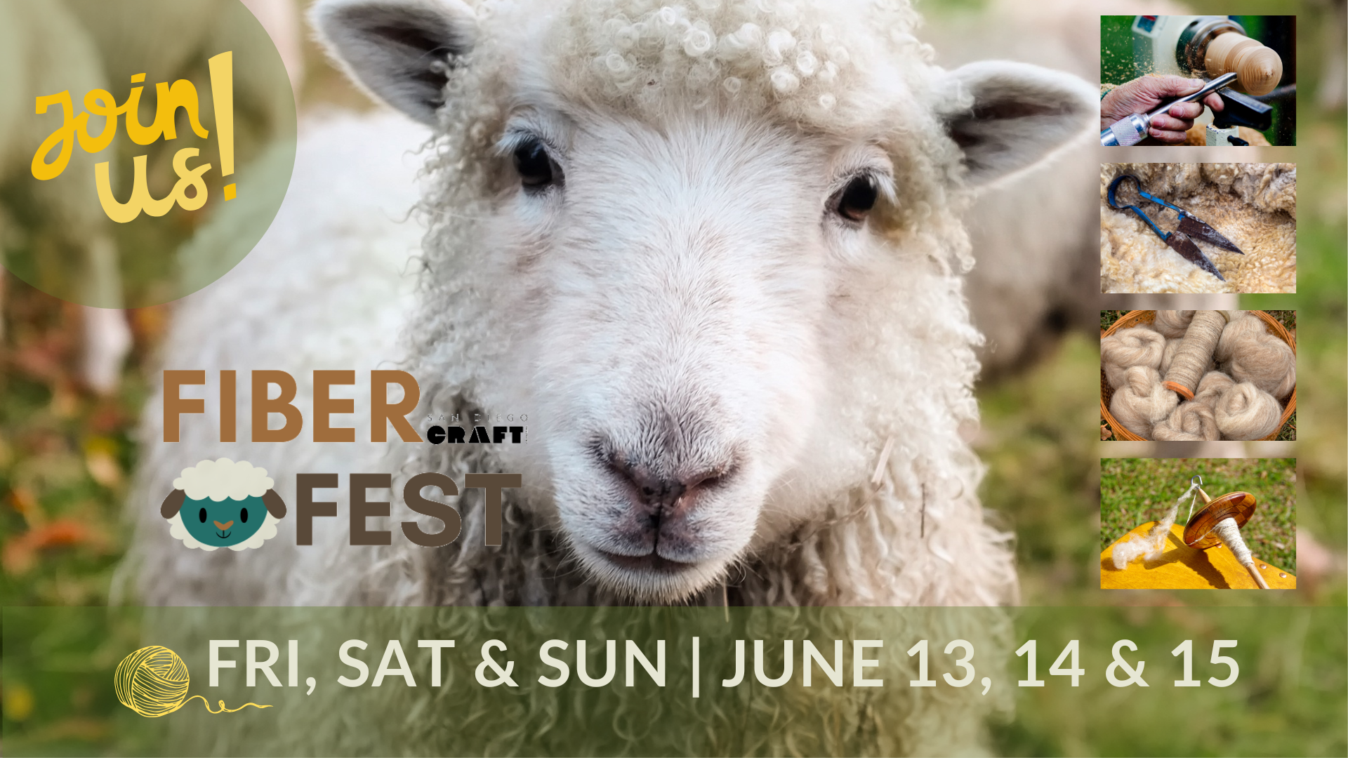 Fiber Fest is a free, family-friendly fiber arts event at San Diego Craft Collective in Liberty Station.