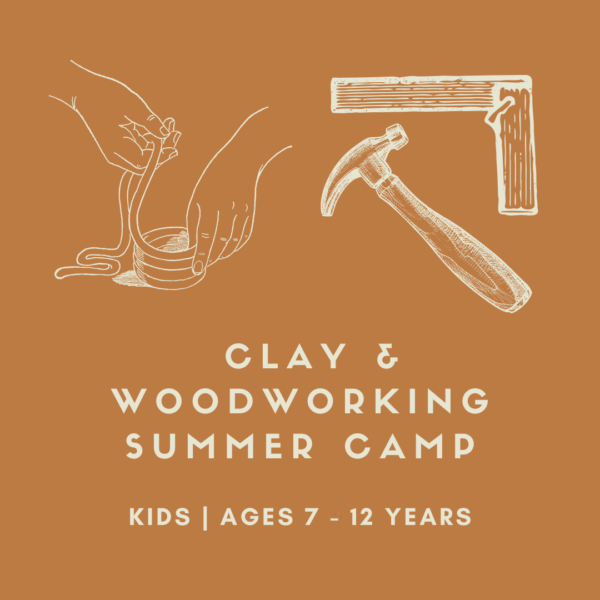 Kids Clay & Woodworking Summer Craft Camp at San Diego Craft Collective, Ages 7-12yrs