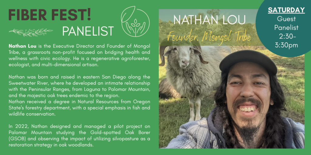 Fiber Fest is a free, family-friendly fiber arts event at San Diego Craft Collective in Liberty Station. Free Speaker & Panel exploring The Future of Wool: Craft, Culture & Sustainability at 1-4pm
