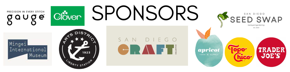 Sponsors of 2025 Fiber Fest at San Diego Craft Collective: Arts District Liberty Station, Apricot Yarn & Supply
