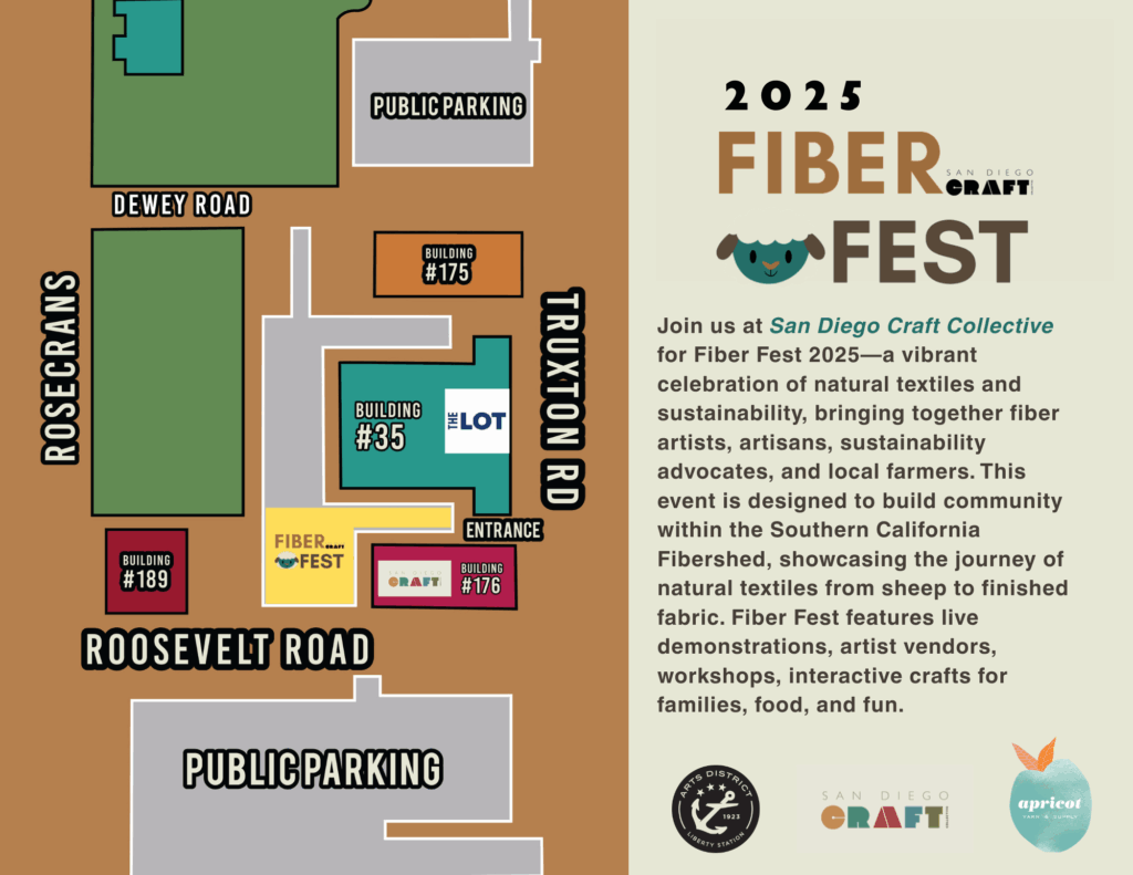 Fiber Fest is a free, family-friendly fiber arts event at San Diego Craft Collective in Liberty Station.