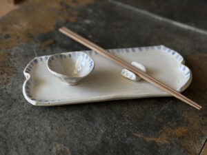 ceramic handbuilt sushi set