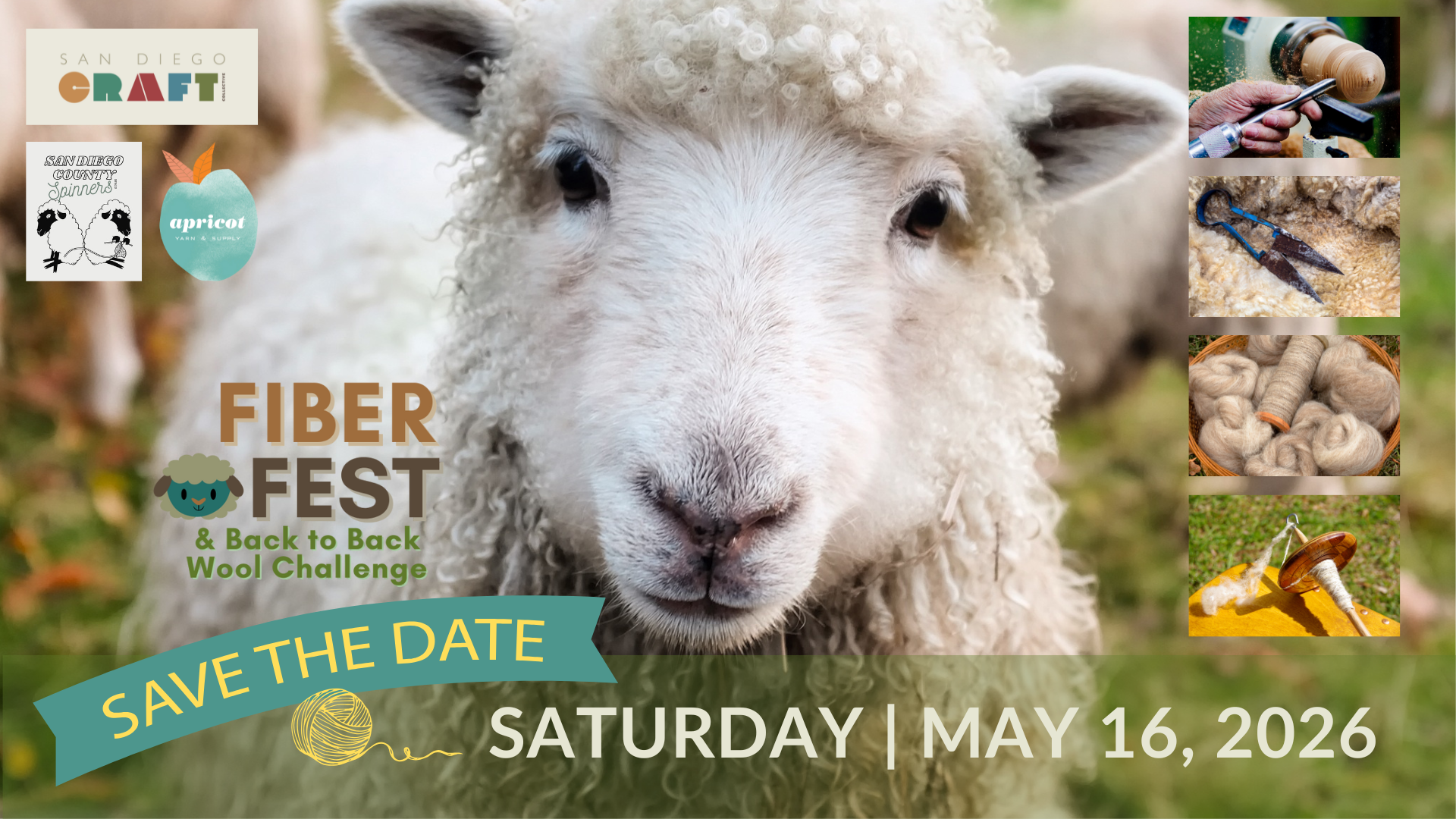 Fiber Fest, on May 16, 2026, is a free, family-friendly fiber arts event at San Diego Craft Collective in Liberty Station.