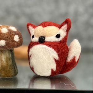 needle felted fox