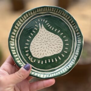 glazed ceramic garlic grater