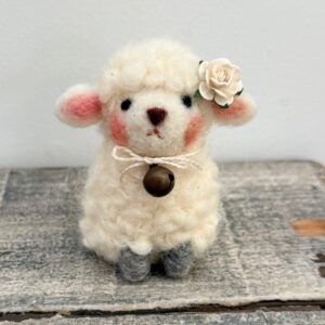 Learn to needle felt a wooly lamb at Fiber Fest at San Diego Craft Collective
