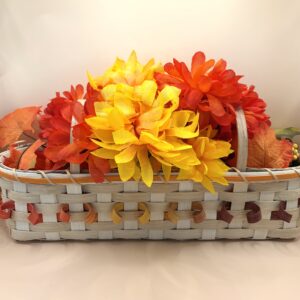 handwoven basket caddy