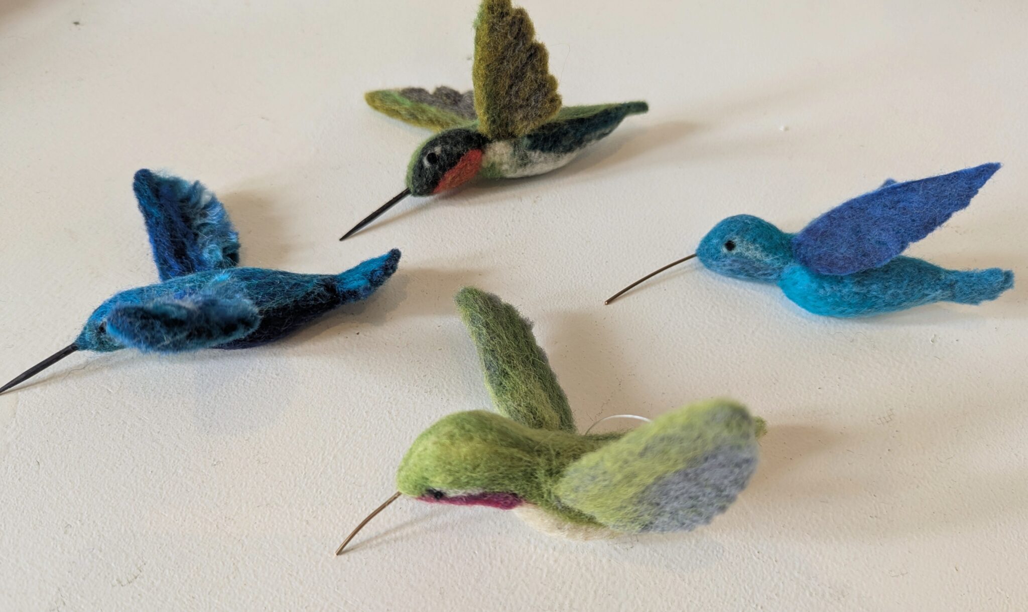 Felted Hummingbird Fiber Arts | Felting: Needle Felted Wool Hummingbird – San Diego Craft ...