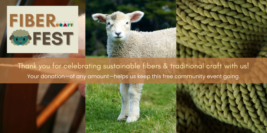 Donate to nonprofit San Diego Craft Collective as we raise funds to help cover costs for Fiber Fest!