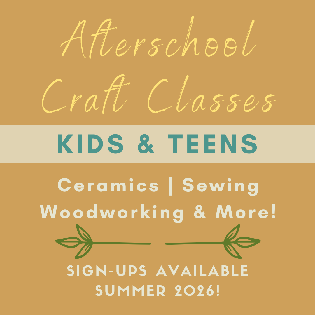 Sign up for our Afterschool Afternoon Craft Classes for Kids & Teens at San Diego Craft Collective