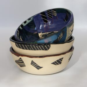 ceramic glazed bowls