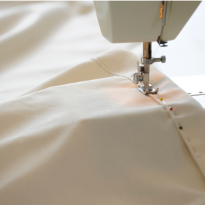 sewing machine and a hem