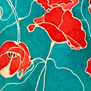 batik silk painted textile