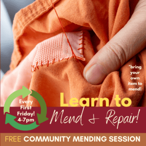 Join us for Free Community Mending every First Friday at San Diego Craft Collective in Liberty Station,