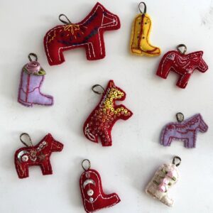 handmade cloth sewn ornament