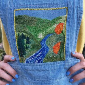 thread painted embroidery
