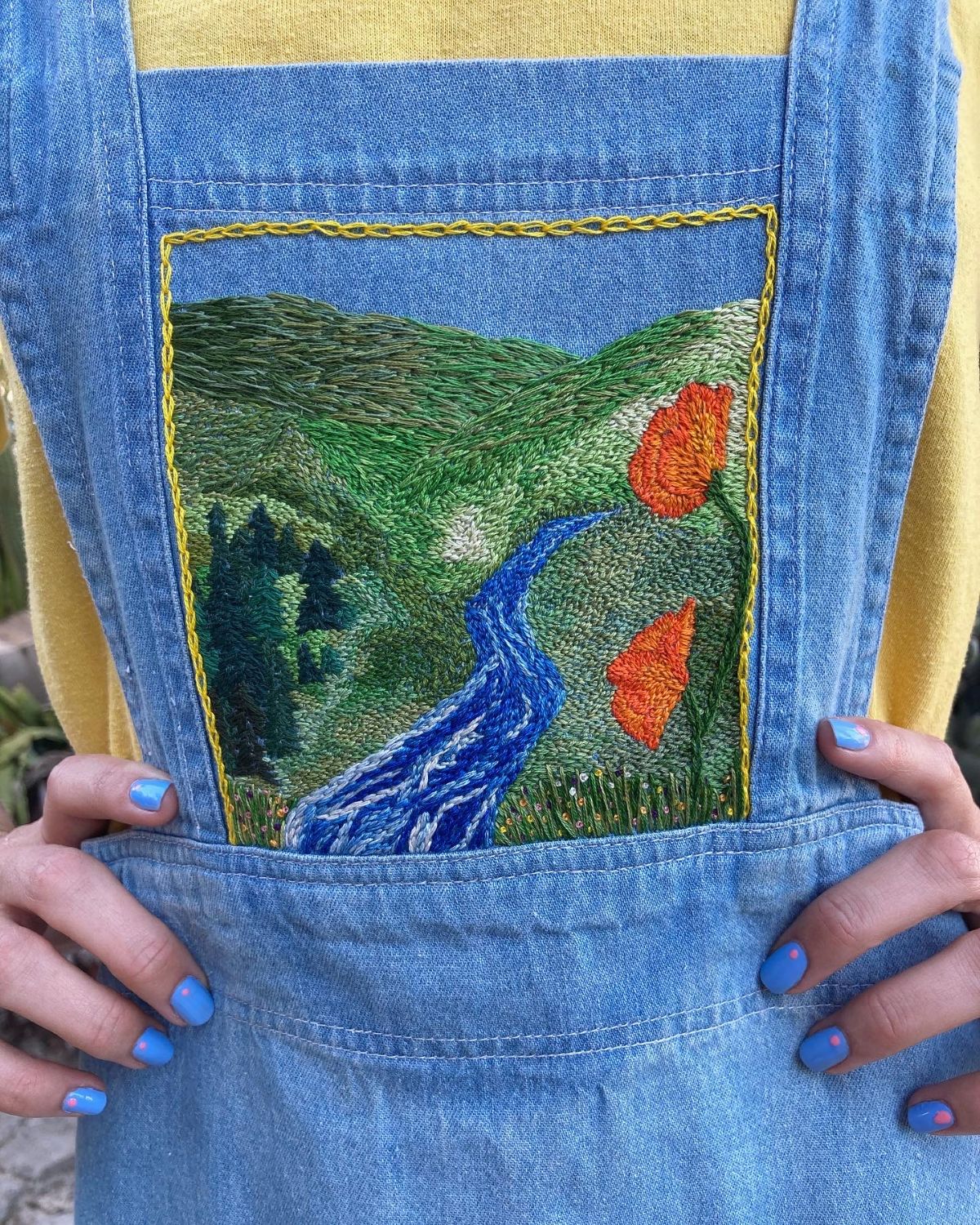 thread painted embroidery