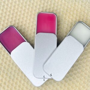 natural beeswax lip balm in tins
