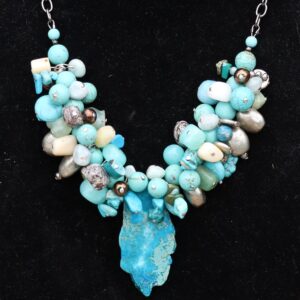hand beaded statement necklace