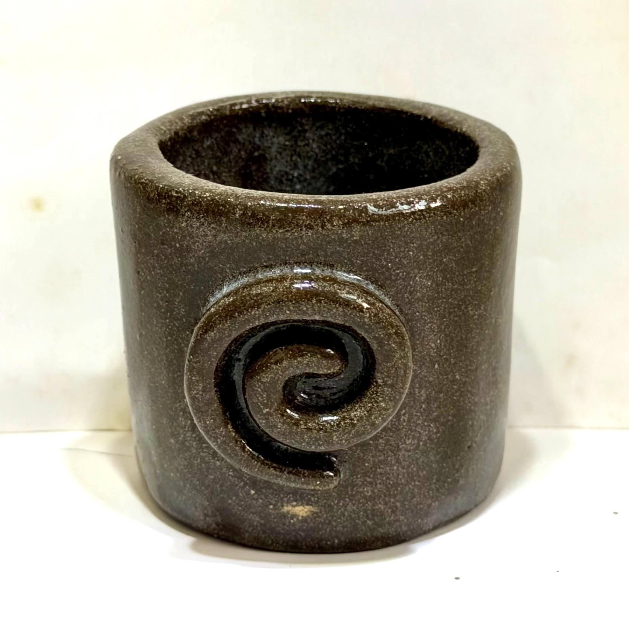 glazed ceramic cup vessel